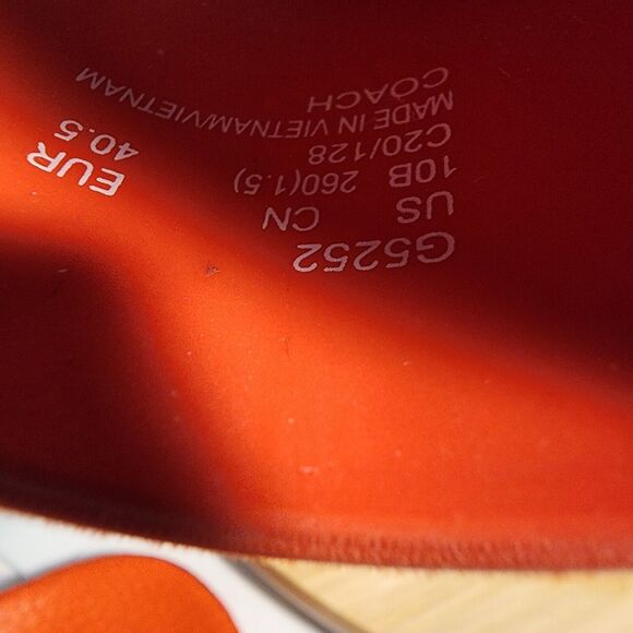 COACH Udele Signature Rubber Slides Fiery Red, Sz 10 B With Box Limited Edition - Picture 5 of 16